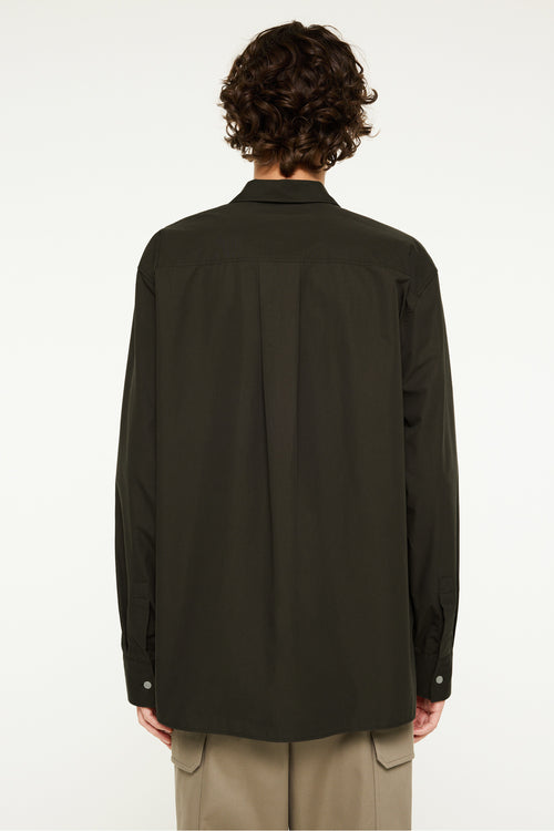 Ossian Poplin deep olive