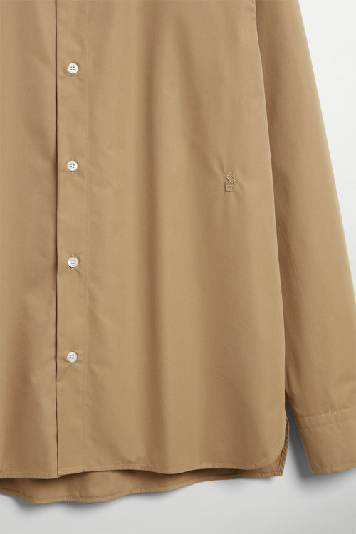 Ossian Poplin cocoa brown