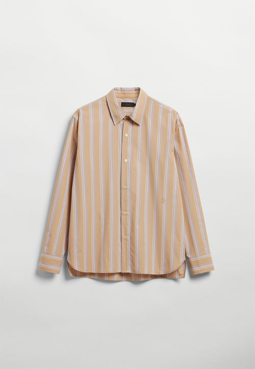 Ossian Poplin beige stripe