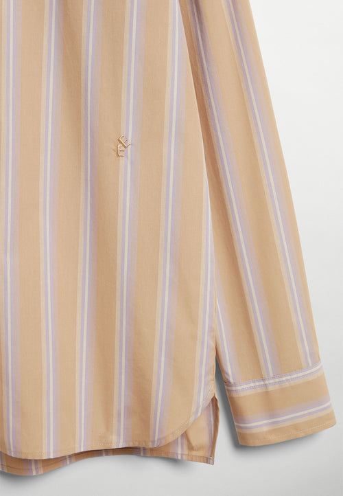 Ossian Poplin beige stripe