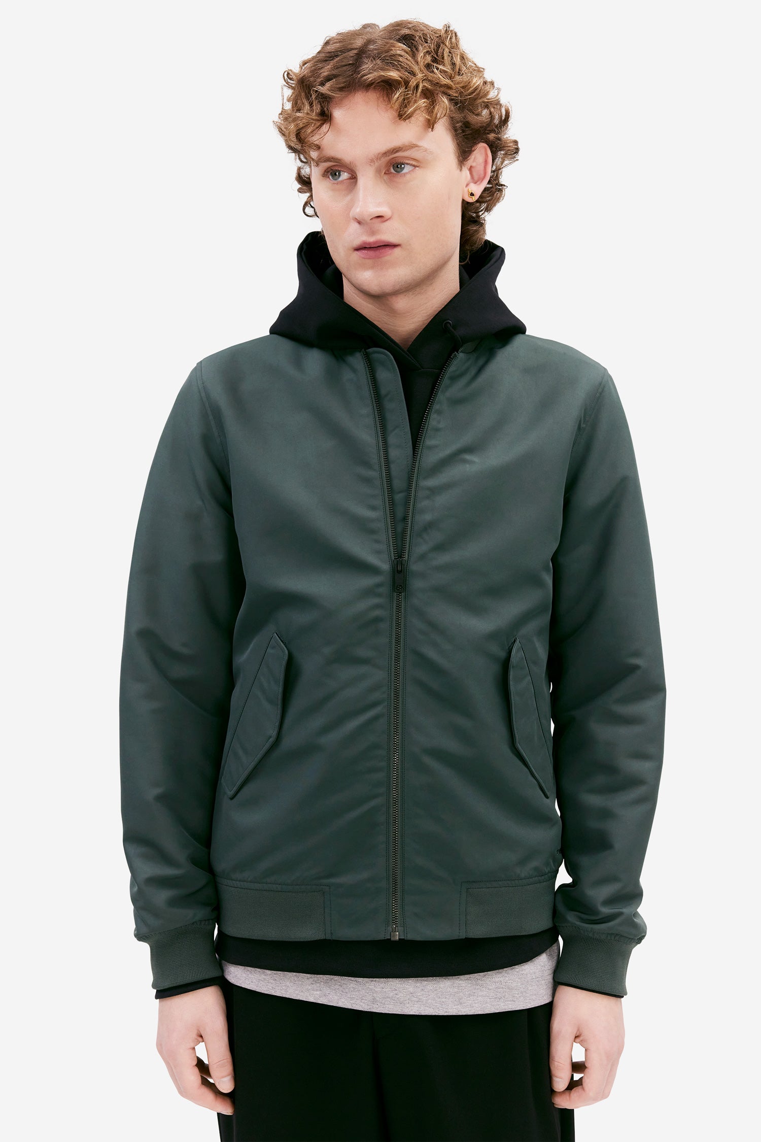 Bomber Jacket Schwedische Jacken Elvine Rex Slate Green β Mens