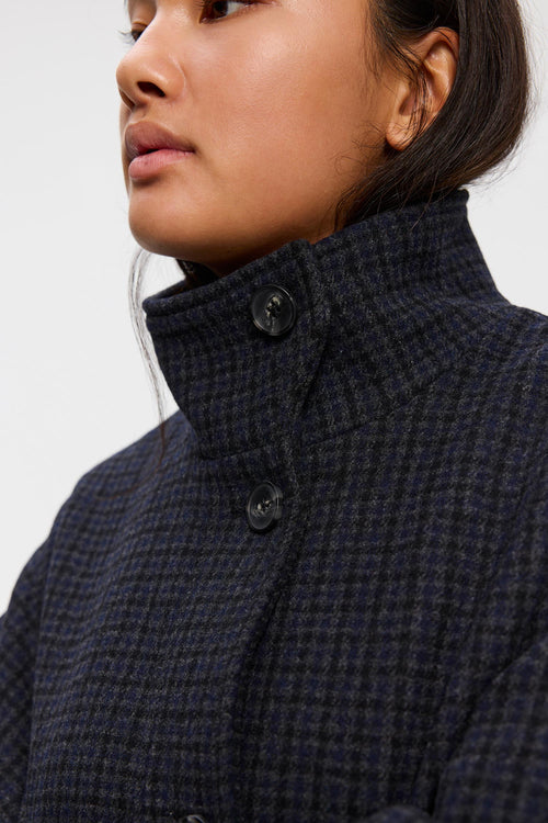 Alendra grey check