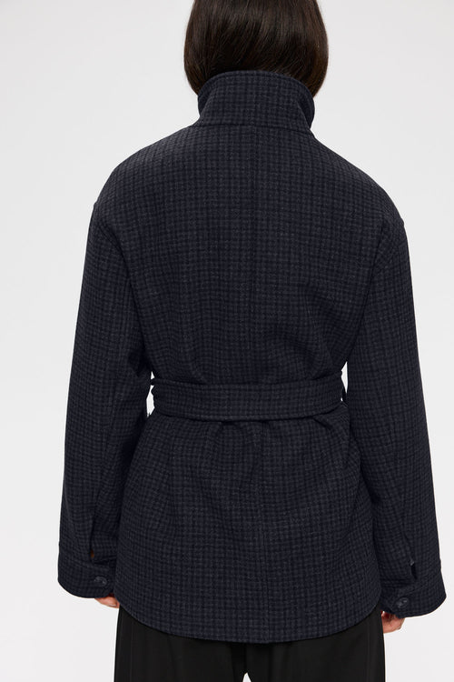 Alendra grey check