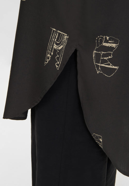 Iselin AOP night grey