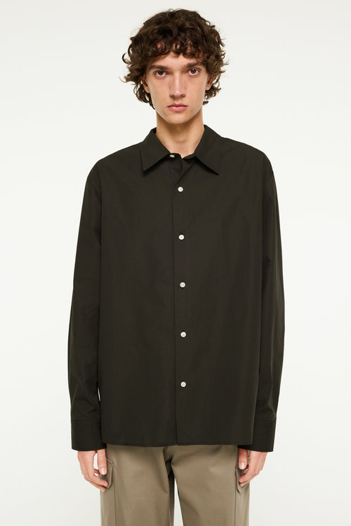 Ossian Poplin deep olive