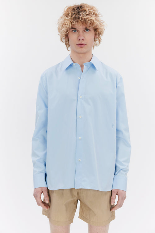 Ossian Poplin light blue