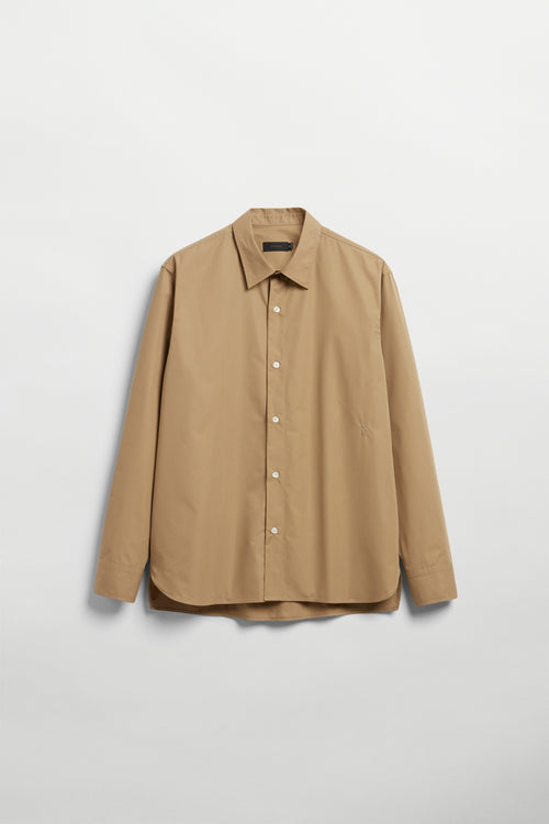 Ossian Poplin cocoa brown