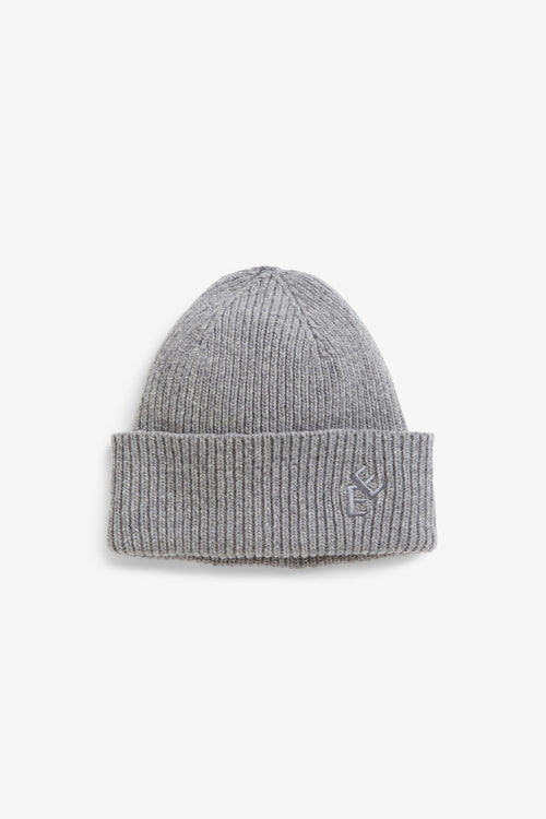 Rib hat grey melange