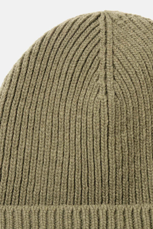 Rib hat light olive