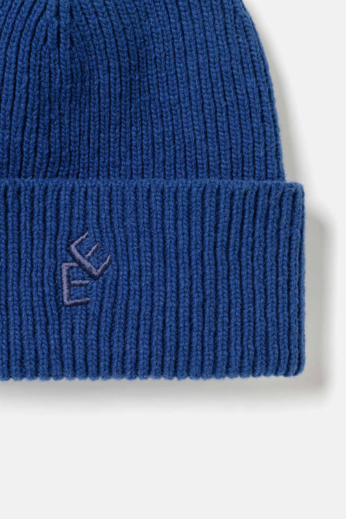Rib hat blue