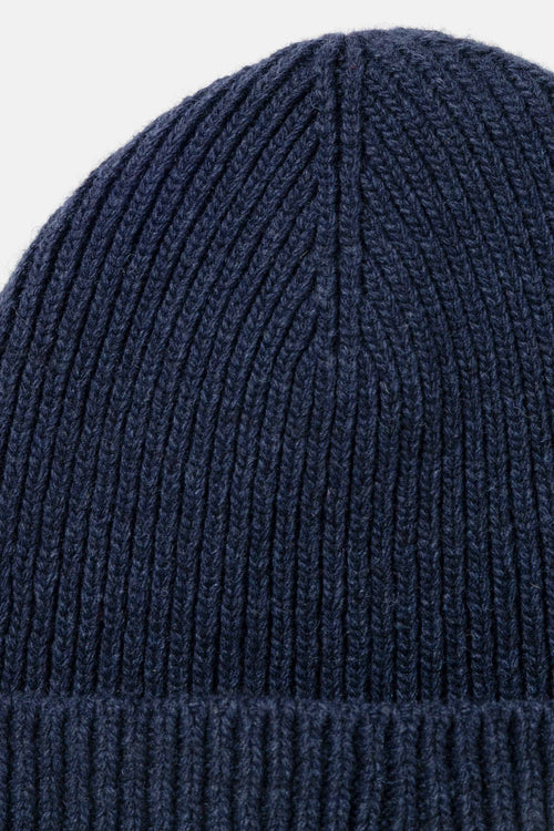 Rib hat navy melange
