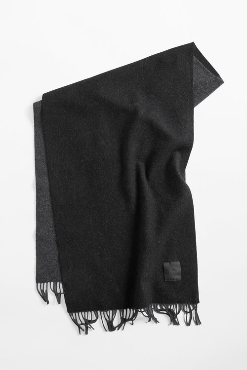 Woven scarf black melange