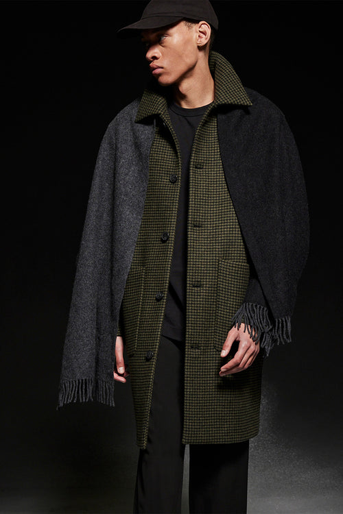 Woven scarf black melange