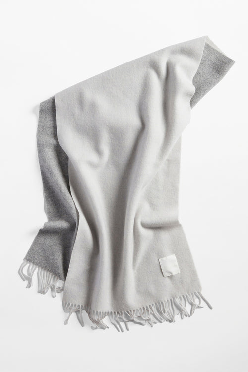 Woven scarf light grey melange