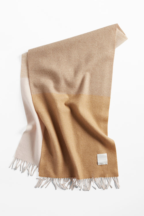 Woven scarf peach