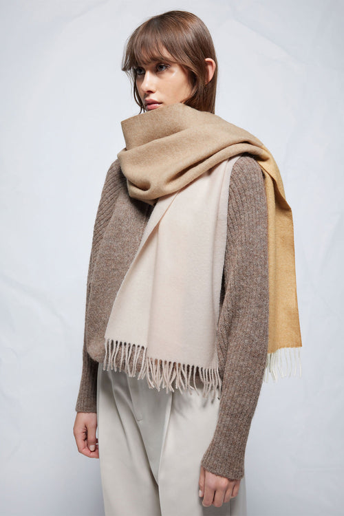 Woven scarf peach